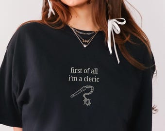 RPG Cleric Class Comfort Colors Shirt, Tabletop RPG, I'm a Delight Meme Shirt, Unisex