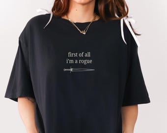RPG Rogue Class Comfort Colors Shirt, Tabletop RPG, I'm a Delight Meme Shirt, Unisex