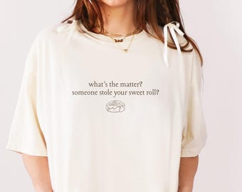 Sweet Roll Comfort Colors Shirt, Unisex, Minimalist Design Videogame Shirt, Fantasy Lover, Gift for Gamers