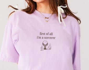 RPG Sorcerer Class Comfort Colors Shirt, Tabletop RPG, I'm a Delight Meme Shirt, Unisex