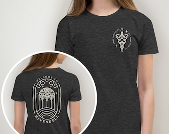 Rivendell Shirt in Kid Sizes, Fantasy Book Lover Gift, Magical Elven Sanctuary, Hobbitcore, The Fellowship, J R R Tolkien Quotes