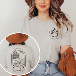 Beorn&#39;s Cabin Hobbits Unisex Shirt, Lord of Hobbiton, Fantasy Book Lover Gift, JRR Tolkien Geek Gift, Bear Shirt, Hobbitcore