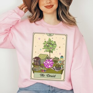 Sudadera con Inventario de Personaje Druida, Carta del Tarot, Lanzador de Hechizos de la Naturaleza, Juegos de Rol de Mesa, Dungeons & Dragons, Juego de Tronos Unisex