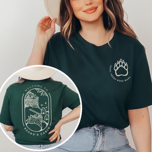 Beorn&#39;s Cabin Hobbits Unisex Shirt, Lord of Hobbiton, Fantasy Book Lover Gift, JRR Tolkien Geek Gift, Bear Shirt, Hobbitcore
