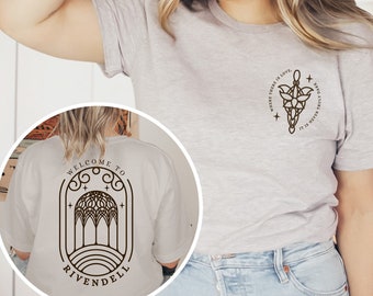 Rivendell Shirt, Fantasy Book Lover Gift, Hobbitcore, Magical Elven Sanctuary, The Fellowship, J R R Tolkien Quotes