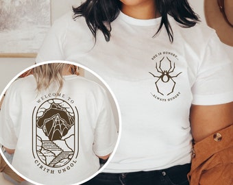 Cirith Ungol Spider Unisex Shirt, Lord of the Shire, Hobbitcore, Fantasy Book Lover GIft, JRR Tolkien, Middle Earth The Fellowship Geek Gift