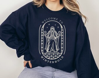 College of Winterhold Sweatshirt, Video Game Shirt, Mages Guild, Fantasy Lover, Magical Gifts, Gamer Tee, Nerd Gift