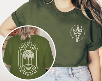 Rivendell Shirt, Fantasy Book Lover Gift, Hobbitcore, Magical Elven Sanctuary, The Fellowship, J R R Tolkien Quotes