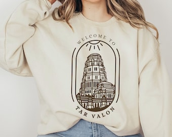 Tar Valon Wheel Sweathirt, Moiraine Sedai Quote, WoT Book Lover Gift, White Tower, Fantasy Book Nerd Shirt