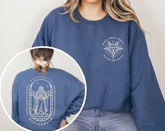 College of Winterhold Sweatshirt, Video Game Shirt, Mages Guild, Fantasy Lover, Magical Gifts, Gamer Tee, Nerd Gift