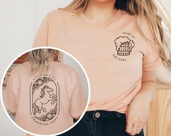 Prancing Pony Shirt, Fantasy Inn, Town of Bree, Book Lover Gift, The Fellowship, JRR Tolkien Aragorn Shirt, Hobbitcore