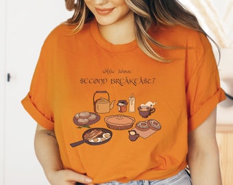 What About Second Breakfast, Lord of the Shire, Hobbiton Food Lover, Cozy Hobbit, Slogan Quote, Unisex Shirt