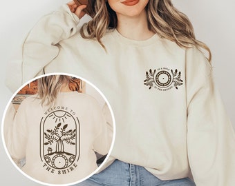 The Shire Sweatshirt, Lord of Hobbiton, Fantasy Book Lover Gift, Hobbit Crew Neck Sweatshirt, Tolkien, Middle Earth Fellowship, Hobbitcore