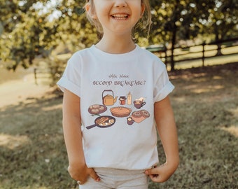Second Breakfast Hobbit Toddler Shirt, Hobbiton, Lord of the Shire, Fantasy Book Lover Gift, Tolkien Shirt, Hobbitcore