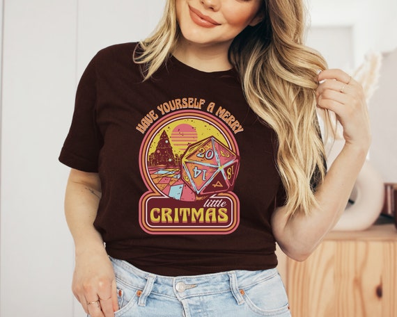 Dnd Gamer Christmas Have Yourself A Merry Little Crit Mas T-Shirt Dnd Gamer Christmas Have Yourself A Merry Little Crit Mas T-Shirt