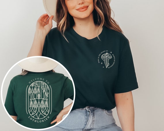 Lothlorien Unisex Shirt, Lady of the Wood, Fantasy JRR Tolkien Book Lover Gift, Legolas Elven Shirt, Geek Gift, Hobbitcore