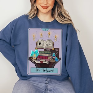 Sudadera con cartas del Tarot del Inventario de Personajes de Mago, Lanzador de Hechizos de Bola de Fuego, Dungeons Dragons, Juegos de Rol de Mesa, TTRPG Unisex