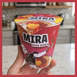 Kpop Demon Hunters Mira Ramen Label, 8.5in X 11in Printable