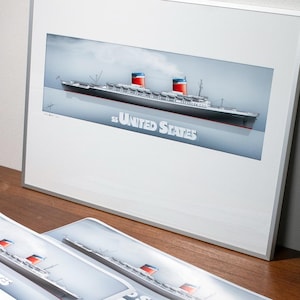 SS UNITED STATES limited edition | 62cm long | Giclée