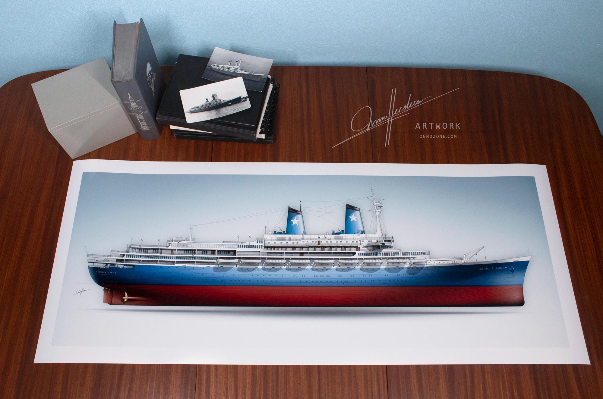 Ms Achille Lauro 1965 | 1m Long | Giclée | Shop.onnozone.com - Etsy
