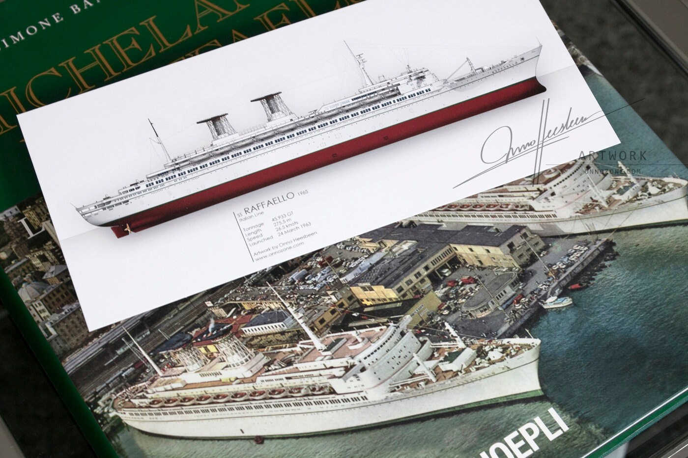 SS Raffaello 1965 21x10 Cm Limited Edition 100 Prints - Etsy