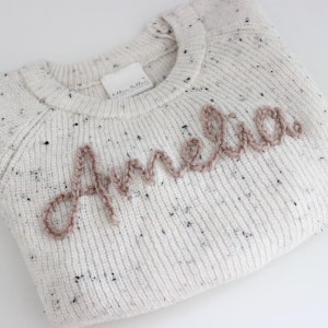 Personalised Knitted Jumper | Baby Jumpers | Name Jumper | Keepsake Jumper | Hand Stitched | Bespoke