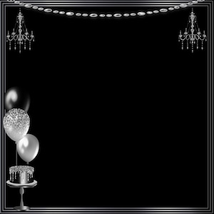 Birthday, Romantic, 360 Photo Booth, Overlay, 1072x1072,  Spin Booth