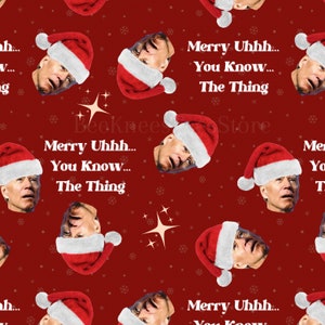  Funny Confused Biden Trump Christmas Wrapping Paper for Gifts -  Make America Great Again - Let's Go Brandon Pro, 24in x 60in : Health &  Household