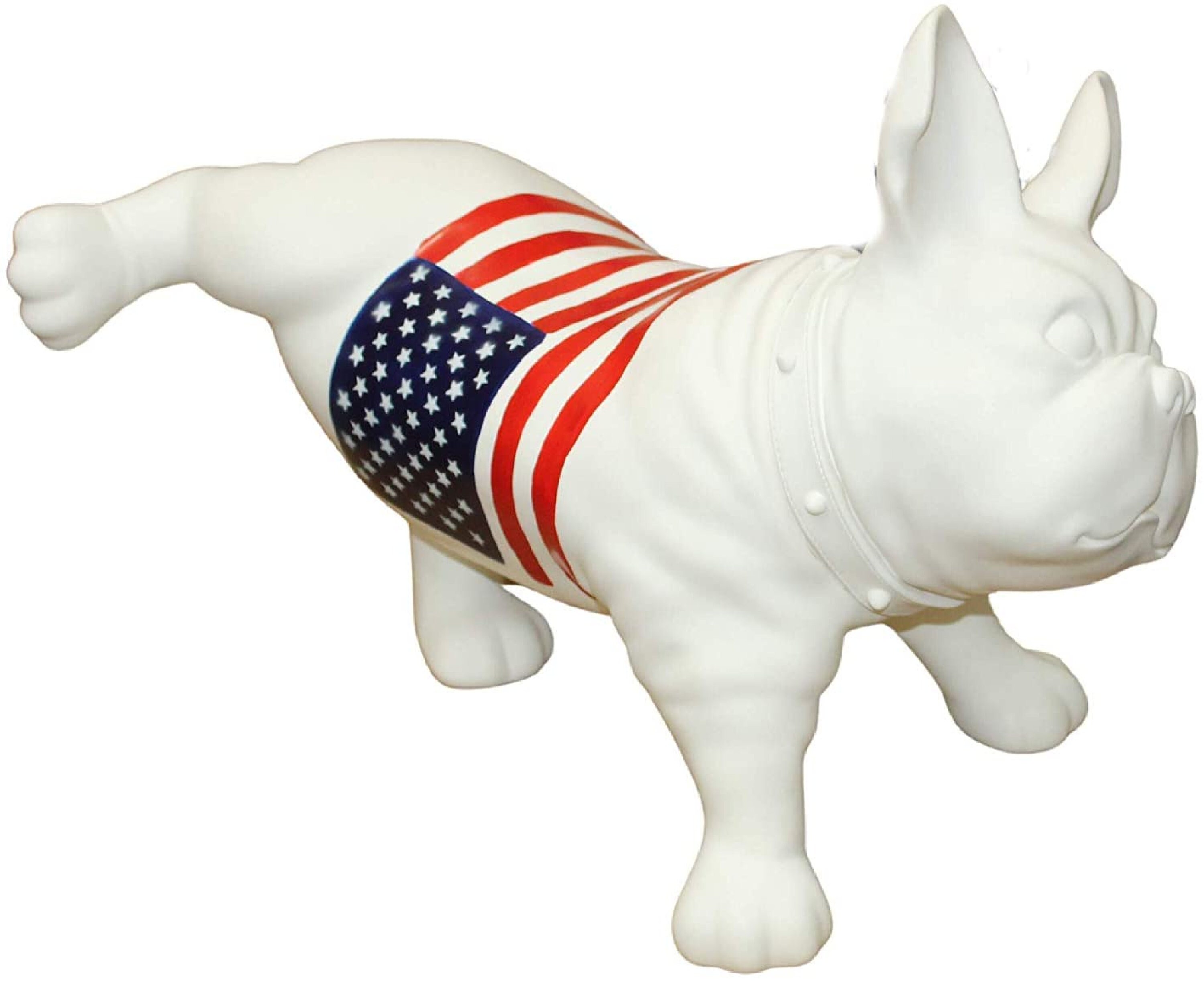 Dog Mannequin PU Leather for Clothes Soft Pet Display Mannequin L Size White, Size: Large White