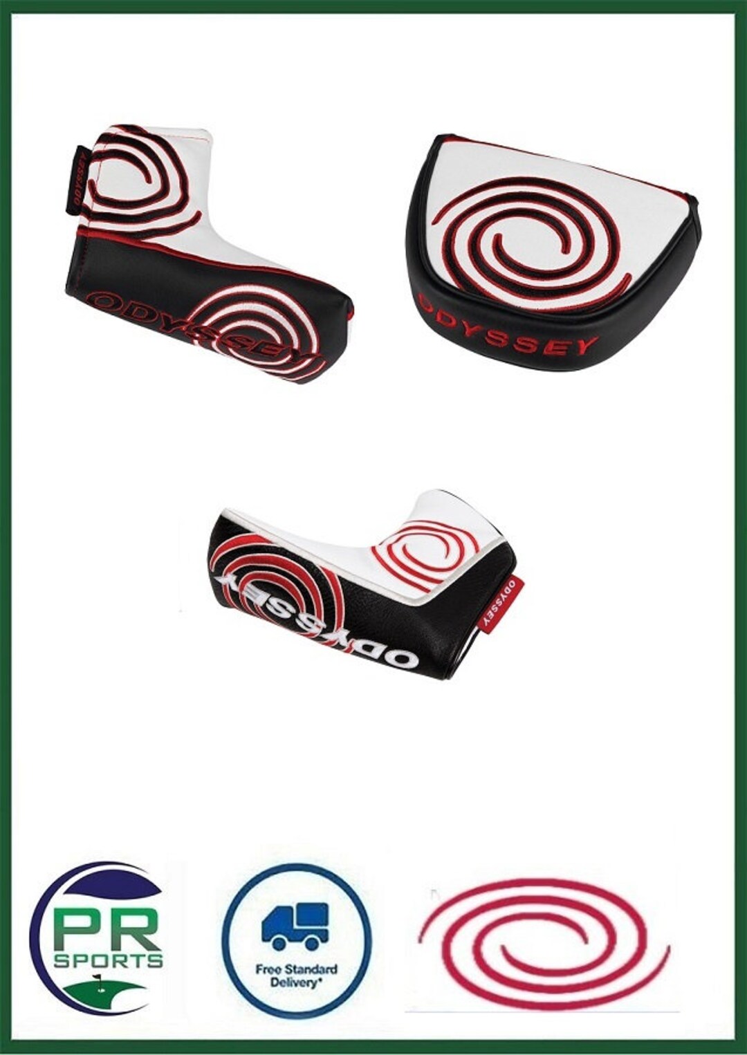 New Odyssey Golf Putter Headcover Selection Tempest 2 and Tempest 3