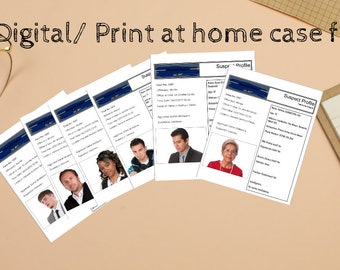 Printable instant download case file to solve - Can you identify the killer?