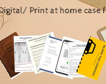 Printable instant download case file to solve - Can you identify the killer?