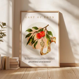 East of Eden by John Steinbeck – American Classic Book Print | Illustrated Novel Poster - Book Cover Art