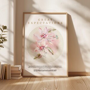 Great Expectations by Charles Dickens – Vintage Book Cover Poster | Literary Art Print