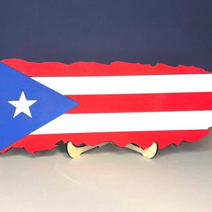 Puerto Rico/  Wood Flag / Puerto Rico Wood Island/ Boricua / Wood Flag/ Puerto Rico,Rustic, wood flag