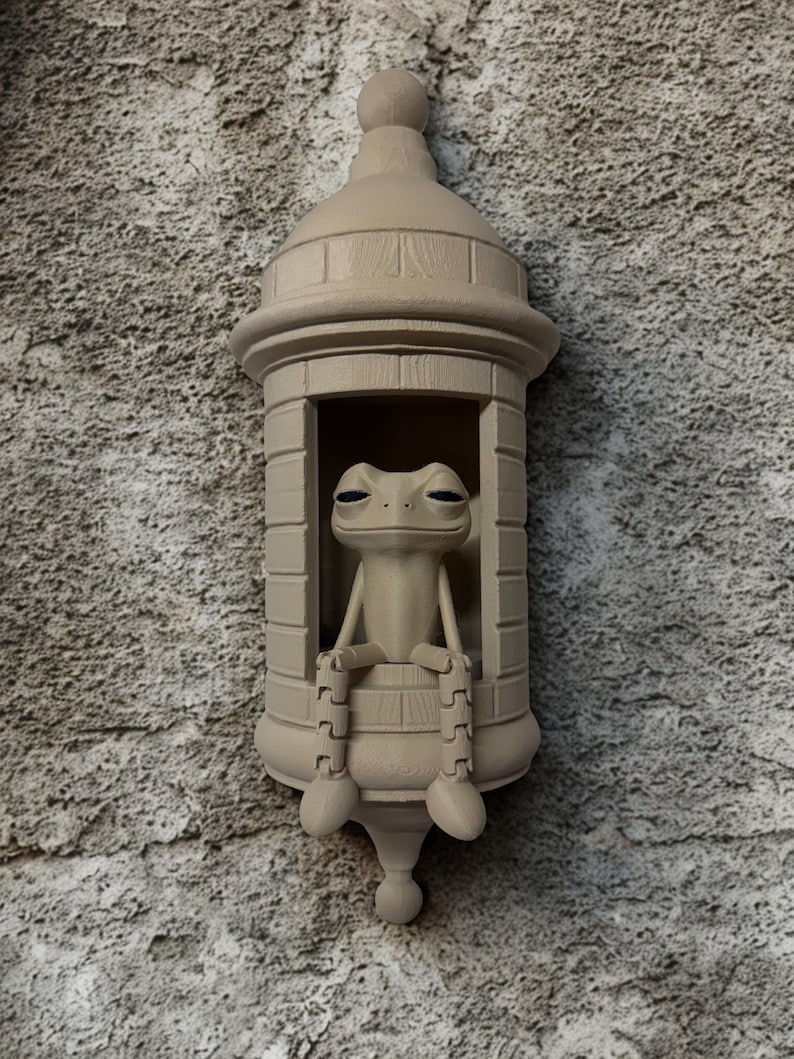 Puerto Rican Garita Wall Coqui Lamp Handmade Home Decor 3D Printed Lamp with LED image 6