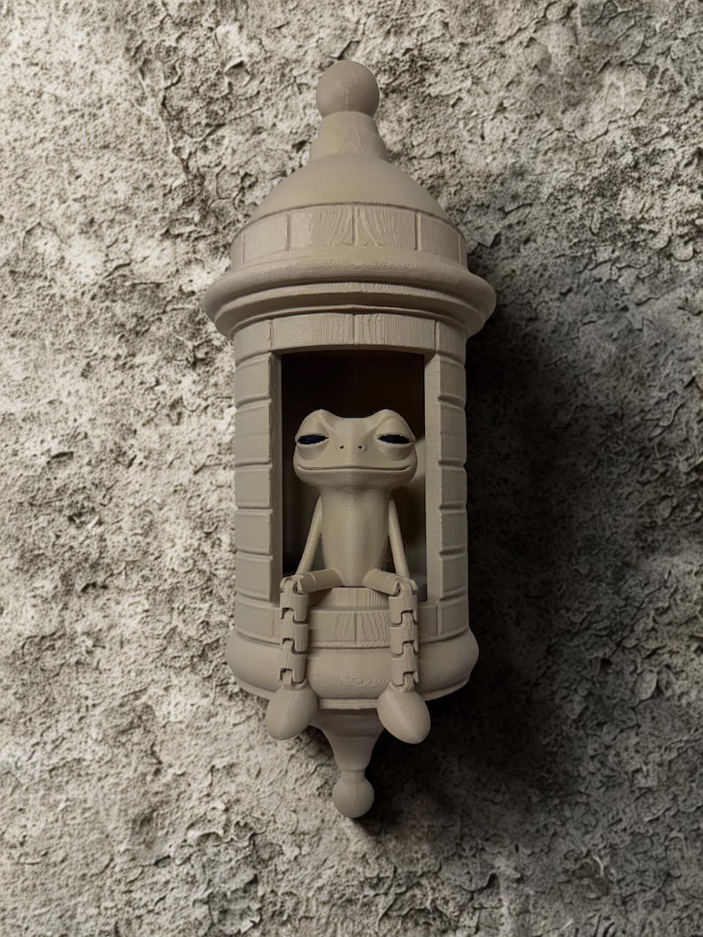 Puerto Rican Garita Wall Coqui Lamp Handmade Home Decor 3D Printed Lamp with LED image 7