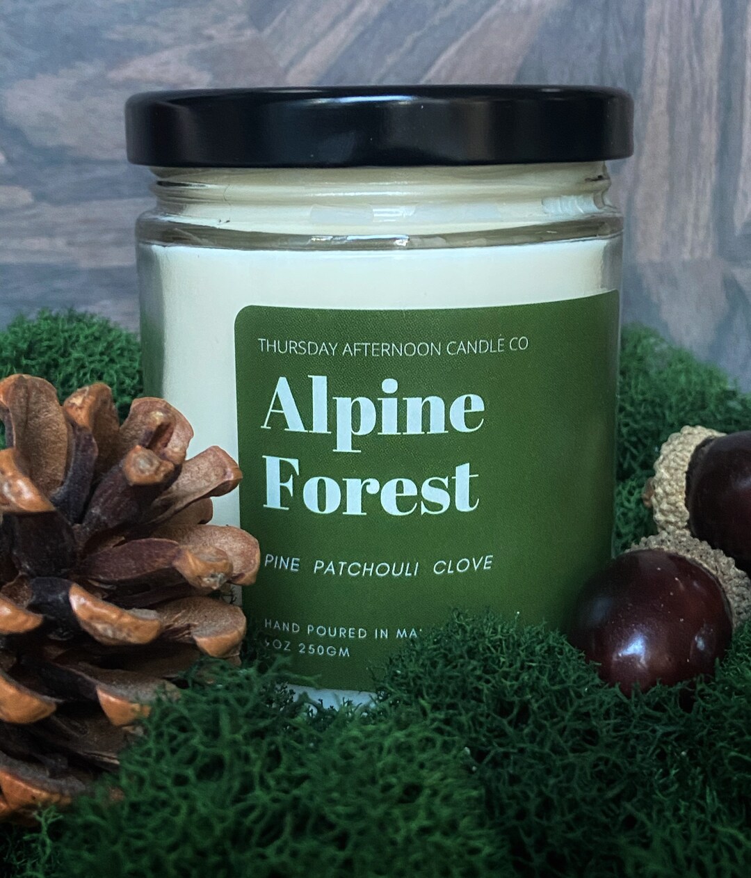 Alpine Forest Soy Wax Candle Etsy Canada