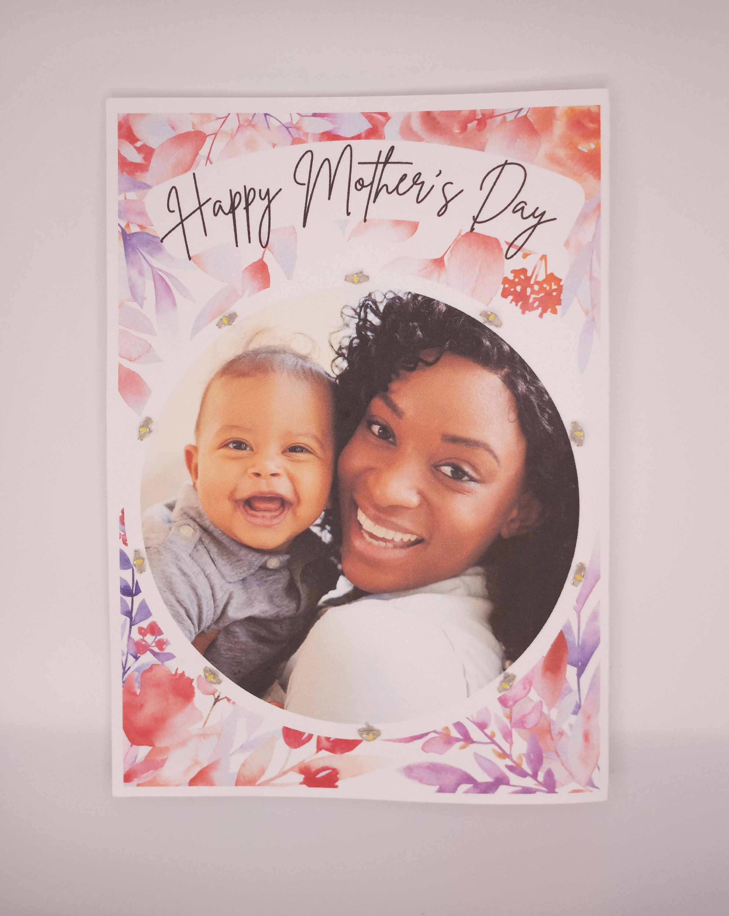 Personalized Photo LED Mother's Day Greeting Cardhandmade Custom Light ...