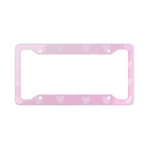 License Plate Frame Kawaii Heart Frame Car Accessories Etsy