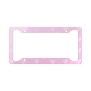 Cadre de plaque d&#39;immatriculation Cadre coeur kawaii Accessoires de voiture Jfashion