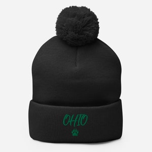 Pom-Pom Beanie- Ohio University Bobcats