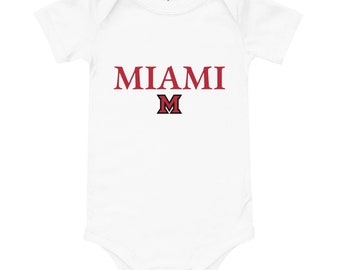 Baby short sleeve one piece- Miami University Redhawks Ohio