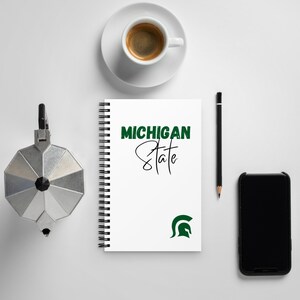 Spiral notizbuch - Michigan State Custom Notizbuch Tagebuch