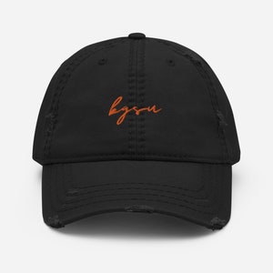 Distressed Dad Hat- BGSU Bowling Green State University Falcons