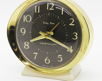 Like-New 1973 Baby Ben alarm clock, made in the USA!!