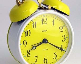 Vintage "Overocean" Twin-Bell alarm clock, made in Germany!