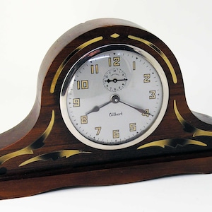 Restored 1930s Gilbert mantel alarm clock, made in the USA!!