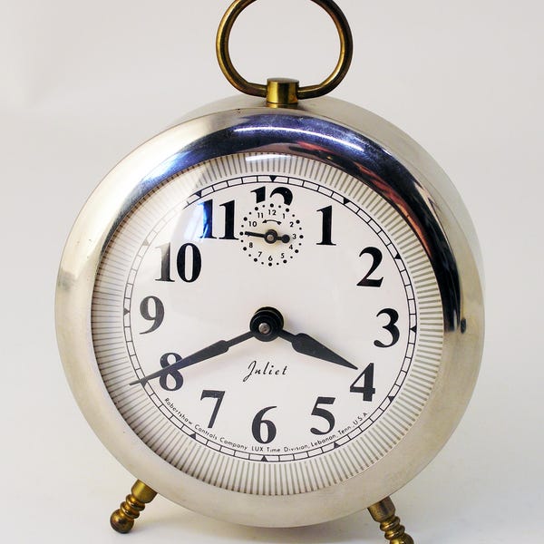 Restored 1971 Lux "Juliet" Alarm Clock, made in the USA!