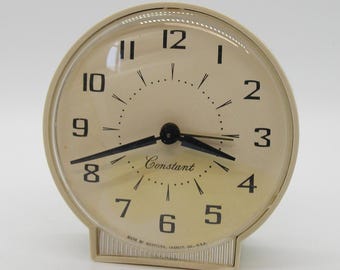 Restored 1969 "Constant" alarm clock by Westclox, made in the USA!!